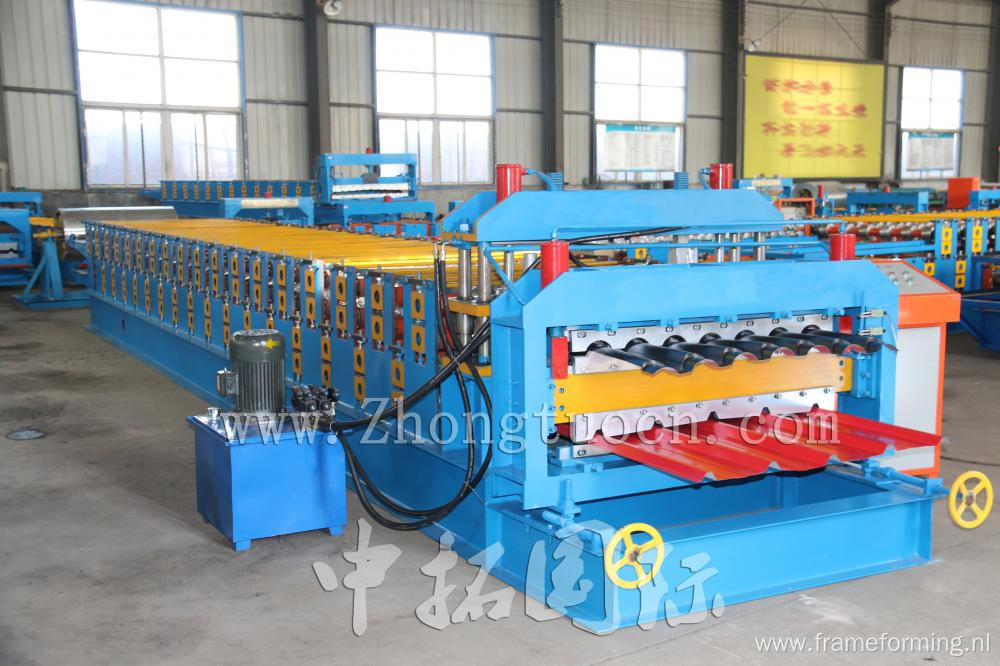 double layer iron sheets forming machine