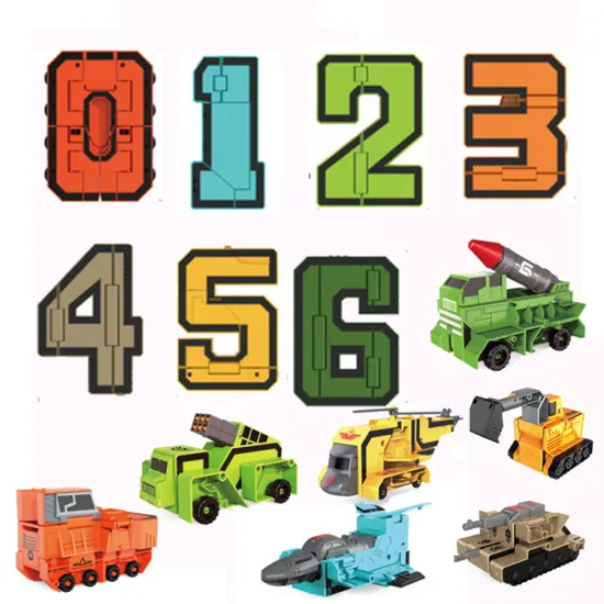 2-in-1 Transforming Vehicles and Robot Toys Action Figures for Kids