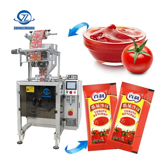 Automatic 3 Side Sealing Liquid Packaging Machine for Ketchup, Sauce, and Honey