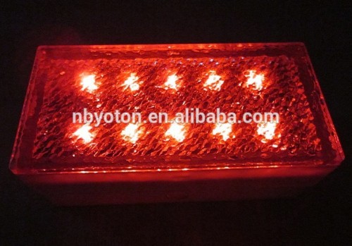 Solar Powered Led Underground Light, 10 LED Solar Brick Light