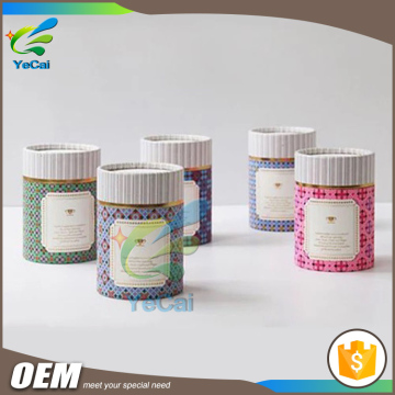 OEM design free sample custom cardboard cans paper tube, food paper tube packaging for sale