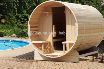 high quality stylish dry sauna and easy installation barrel sauna room for sales