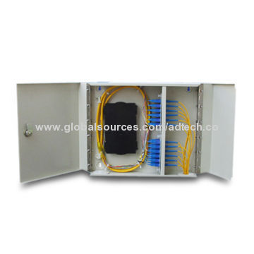 Fiber-optic Transmission Product and System with Lockable Hinged Door, Includes Splice Cassette