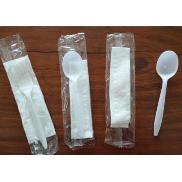 Disposable PP Spoon and Napkin