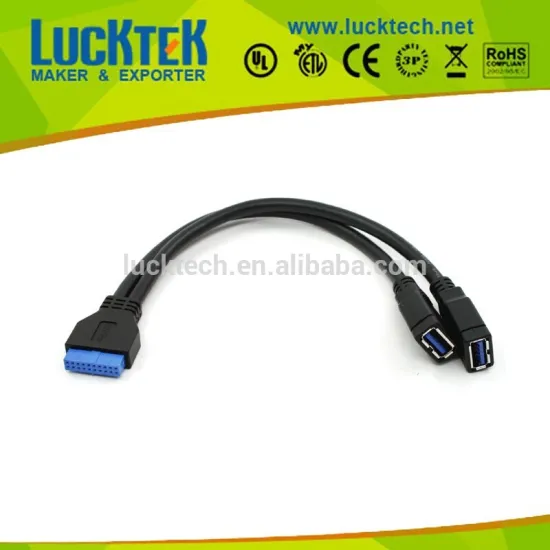 USB3.0 20pin to 2 x USB3.0 A (F) Cable