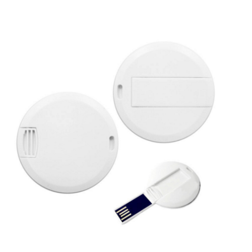 Thin Round card Shape usb flash drive