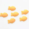 Großhandel 100PCS Harz Fischbrot Flatback Cabochon Scrapbook Verschönerung Diy Harz Miniatur Japanisches Essen Taiyakiy