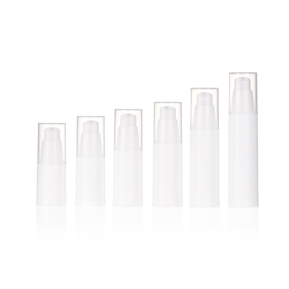 Luxury White Airless Lotion Bottle with Pump