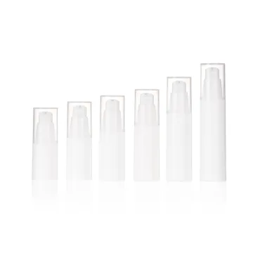 Luxury White Airless Lotion Bottle with Pump