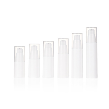 Luxury White Airless Lotion Bottle with Pump