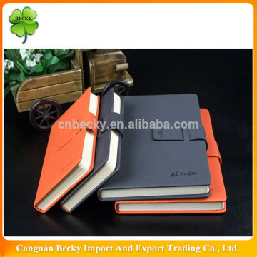 2014 High quality colored leather notebooks with locks and keys