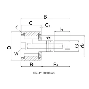 KRV 22 PP/ CF 10 VBUUR Cam Follower