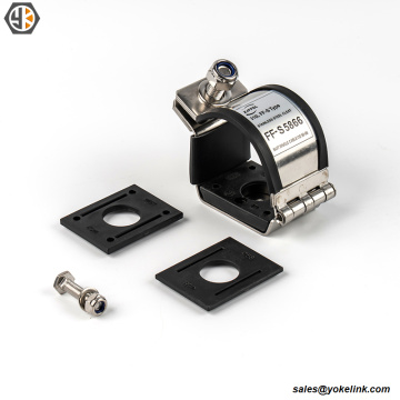 T-3035 Abrazaderas para cables con forma de trébol y poco humo para cable de 30-35 mm con perno M8