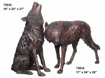 High quality Life-Size Wolf Statues