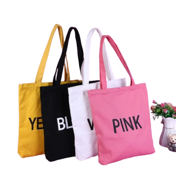 Wholesale Customizable Solid Color Canvas Tote Bags with Factory Price