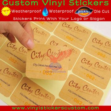 Serial Gold Number Stickers