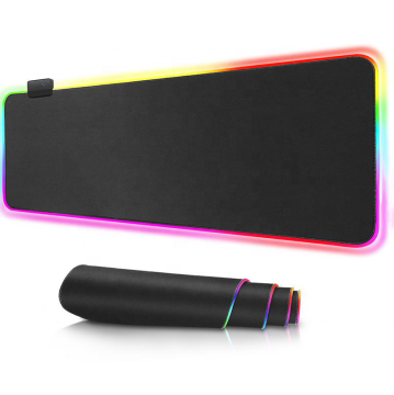 80x30CM HXL Custom Waterproof RGB LED Gaming Non-Slip USB Mouse Pad