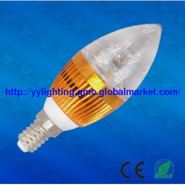 C30 LED candle bulb with lacte cover