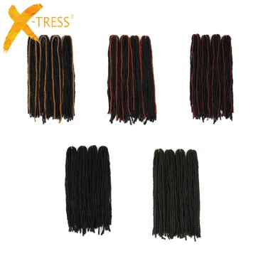 X-TRESS New Fashion Style Afro Pre Stretched Synthetic Braiding Hair Bundle For Women Heat Resistant Crochet Braid Hair Supplier