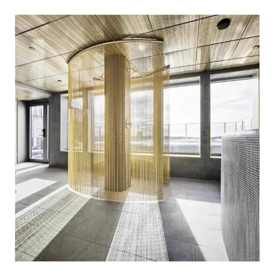 Gold and Silver Decorative Wire Mesh for Restaurant Decoration