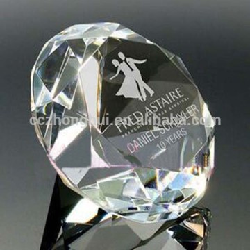 2016 Beautiful and attractive crystal facets diamond with crystal base