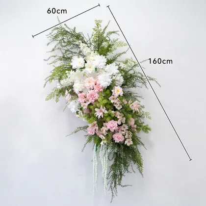 Mori Style Artificial Green Plant Column for Wedding Hanging Decoration