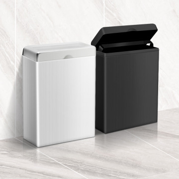 Durable Stainless Steel Wall Mounted Trash Can for Bathroom