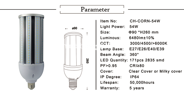 UL Led High Bay Corn Lamp