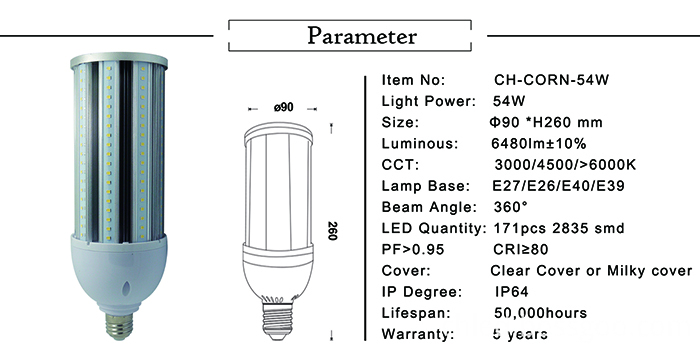 54w led corn