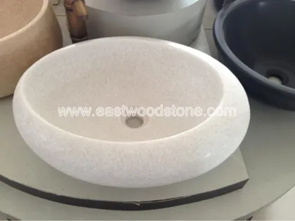 bacia de pedra branca casa de banho