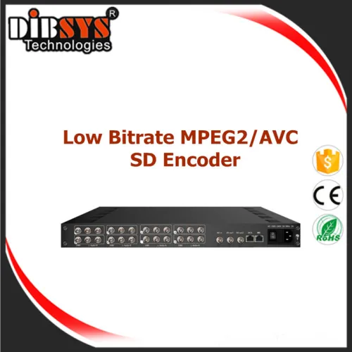 8 Channels Low Bitrate Mpeg2/h.264 Sd Encoder, High Quality 8 Channels