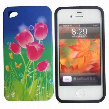 Silicone Mobile Case for iPhone 4/4S with Full Color Printing