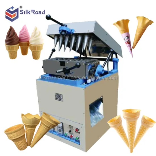 Semi-Automatic Wafer Coffee Edible Biscuit Cone Machine for Ice Cream Waffle Cones