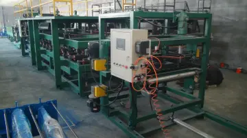 Making warehouse eps sandwich panel roof tile zinc roll forming machine line
