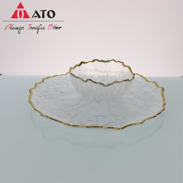 Ato Hailware Kitchenware Уникальная стеклянная тарелка чаши