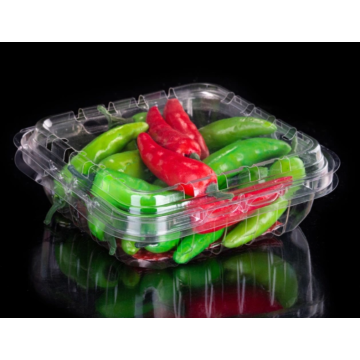 Cheap clamshell plastic box for vegetable