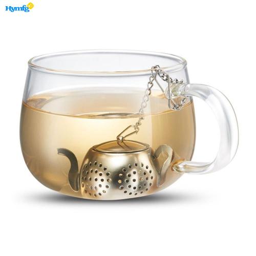 Stainless Steel Loose Leaf Teapot Strainer with Chain