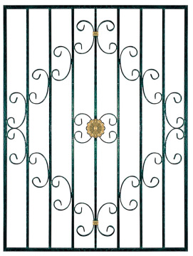 Griglia di finestra in alluminio Melody di fiori