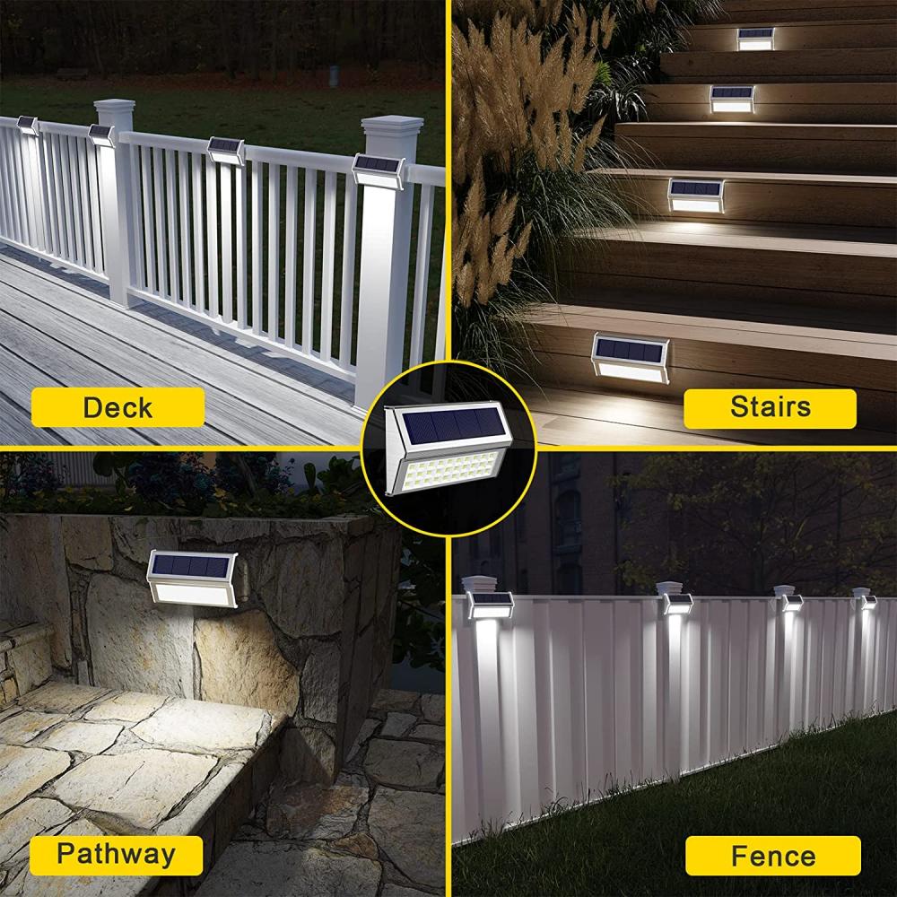 30 Led Solar Fence Light 2