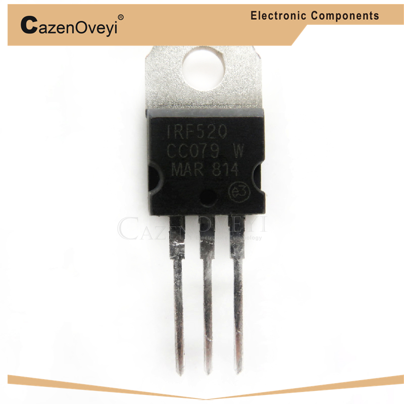 10pcs/lot IRF520N IRF520 IRF 520 Transistor TO-220 In Stock