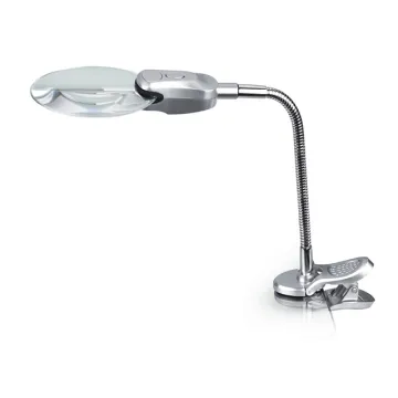 Illuminated Magnifier Table Magnifying Glass with Light Stand