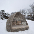 Ensemble de chaises longues de loisirs en plein air