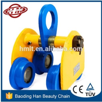 size 0.5 Ton GCT-A Hand Push Trolley Hoist Trolley