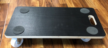 รถสไลด์ดอลลี่เลื่อน 4 ล้อพร้อม GS polywood