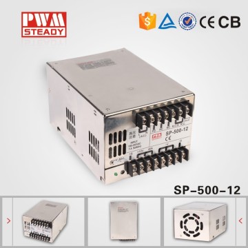 SP-500-12 CE approved 12v40a PFC function 500W adjustable power supply