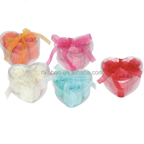 Heart Shaped Gift Box of Rose Soap