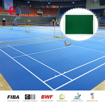 Suelo deportivo de bádminton azul cristal arena Enlio