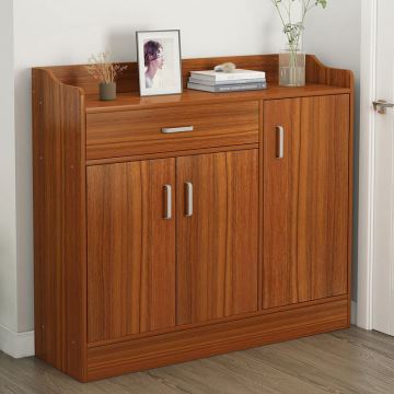 Large Capacity Simple Multi-layer Dustproof Shoe Cabinet with Door