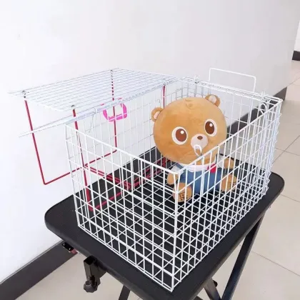 Hot Selling Powder Coated Cat Squeeze Cage Stainless Steel Wire Cat Crush Cage