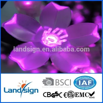 indoor outdoor decorative solar flower string light for Christmas Party Home